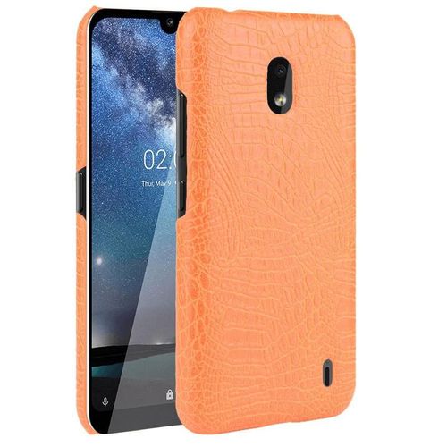 Classique Élégant Étui Pour Nokia 2.2 Compatibilité Housse De Protection Mode Classique D'alligator Anti Éraflure - Couleur Orange