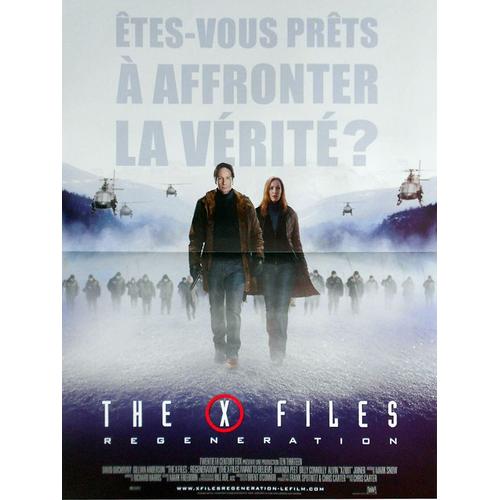 X Files - Régénération (The X-Files: I Want To Believe) - Véritable Affiche De Cinéma Pliée- Format 40x60 Cm - De Chris Carter Avec David Duchovny, Gillian Anderson, Amanda Peet, Billy Connolly -2008