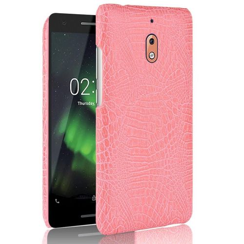 Classique Élégant Étui Pour Nokia 2.1 Mode Classique D'alligator Housse De Protection Anti Éraflure Compatibilité - Couleur Rose