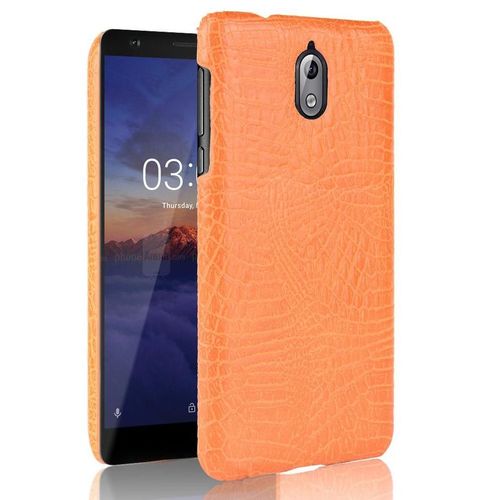 Classique Élégant Étui Pour Nokia 3.1 Compatibilité Anti Éraflure Mode Classique D'alligator Housse De Protection - Couleur Orange
