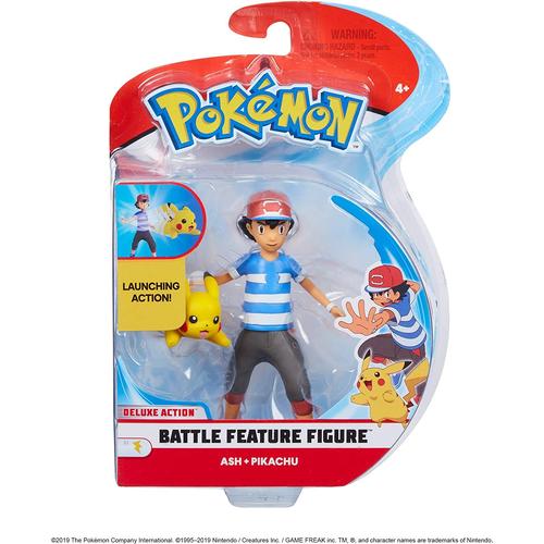 Pokémon, Ash Et Pikachu - Figurines En Bataille