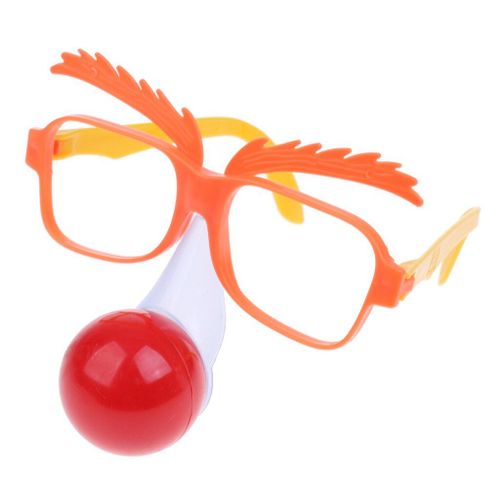 Lunettes De Cirque Clown, Drôle, Nez Rouge, Fantaisie, Déguisement De Fête, Nouveauté