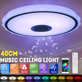 Plafonnier LED 24W Dimmable RGB, 2520lm Luminaire Plafonnier avec