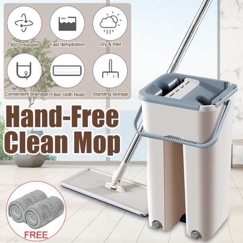 Serpillière À Spray Avec Essoreur Automatique Magique, Pas Besoin D'utiliser Les Mains, En Microfibre Ultra Fin Super Pratique, Nettoyage De La Maison, Cuisine, Parquet