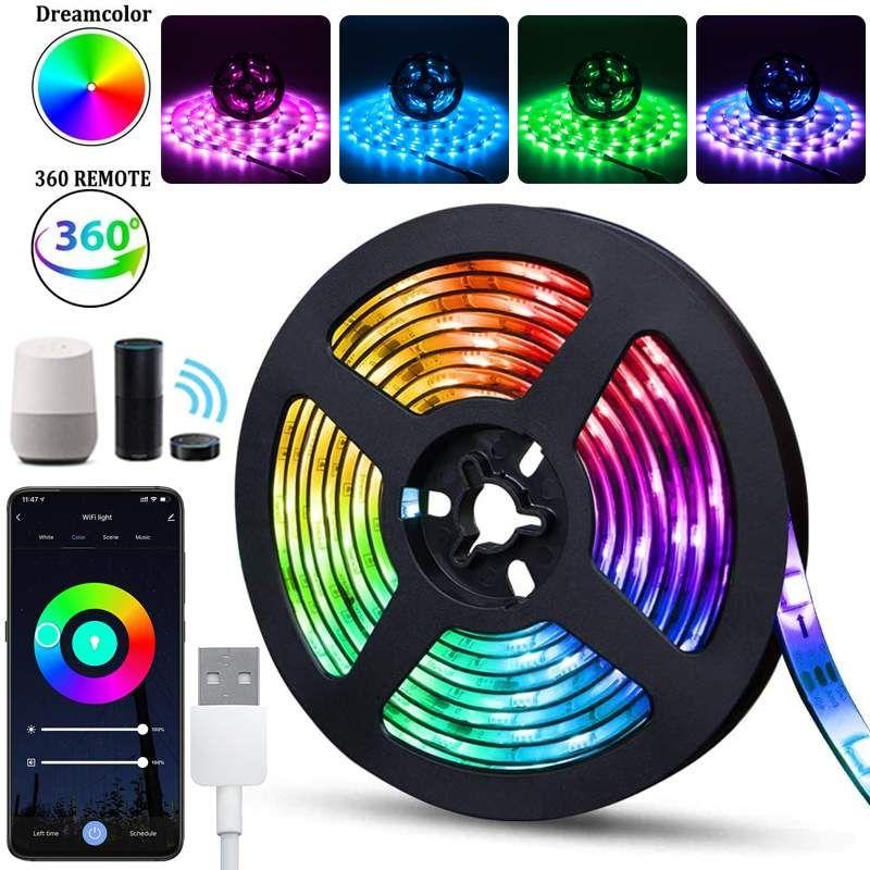 Guirlande lumineuse LED 5m multicolore avec 2 haut-parleurs sans fil