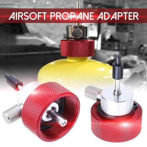 Adaptateur De Remplissage De Propane Mew Airsoft, Métal Rouge, Pour Réservoir De Propane Vert Avec Port D'huile En Silicone