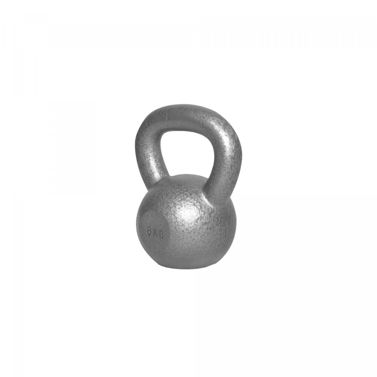 Gorilla Sports - Poids Kettlebells De 2 Kg À 32 Kg + Lots De 2, 3 Ou 8 Kettlebells - Gris - Noir Ou Or - Couleur : Gris - Poids : 8 Kg