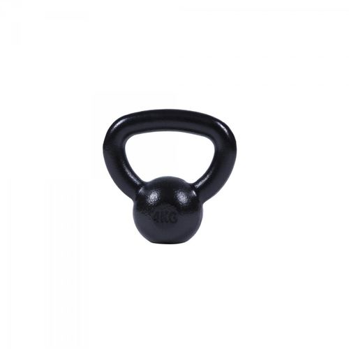 Gorilla Sports - Poids Kettlebells De 2 Kg À 32 Kg + Lots De 2, 3 Ou 8 Kettlebells - Gris - Noir Ou Or - Couleur : Noir - Poids : 4 Kg