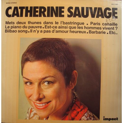 Catherine Sauvage Mets Deux Thunes Dans L'bastringue/Paris Canaille Lp Impact Vg++