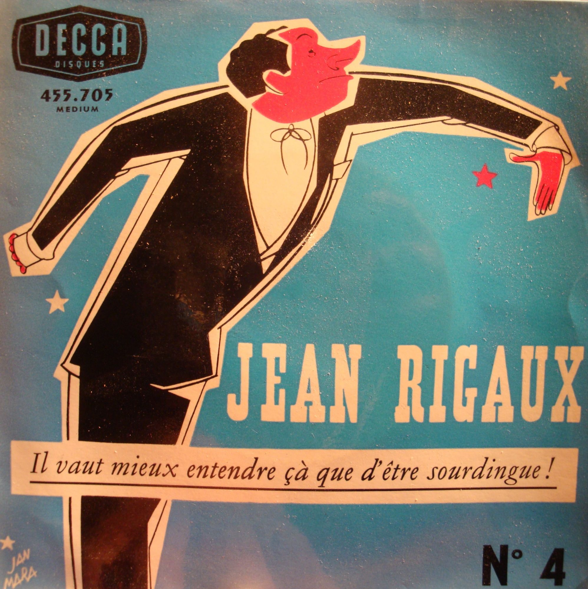 Jean Rigaux 4 Il Vaut Mieux Entendre Çà Que D'être Sourdingue Ep Decca Vg++