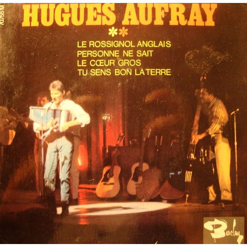 Hugues Aufray Rossignol Anglais/Personne Ne Sait/Le Coeur Gros Ep 7"" Barclay Vg++