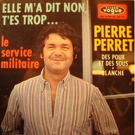Pierre Perret Elle M'a Dit Non/Service Militaire/Blanche Ep 7"" 1966 Vogue Vg++