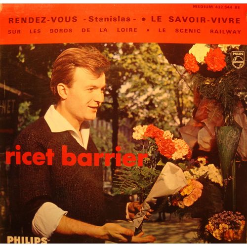 Ricet Barrier Rendez-Vous/Sur Les Bords De La Loire Ep 7"" 1961 Philips Vg++