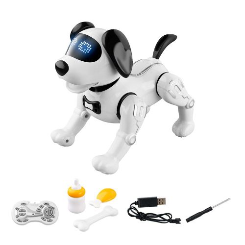 Chien Robot Parlant Marchant Avec Télécommande, Jouet Pour Enfants, Pour Garçons Et Filles, Chant Électrique, Mignon, Intelligent Avec Nourriture Magnétique, Cadeau