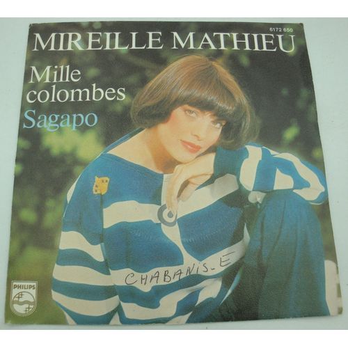 Mireille Mathieu Mille Colombes/Sagapo Sp 1977 Philips