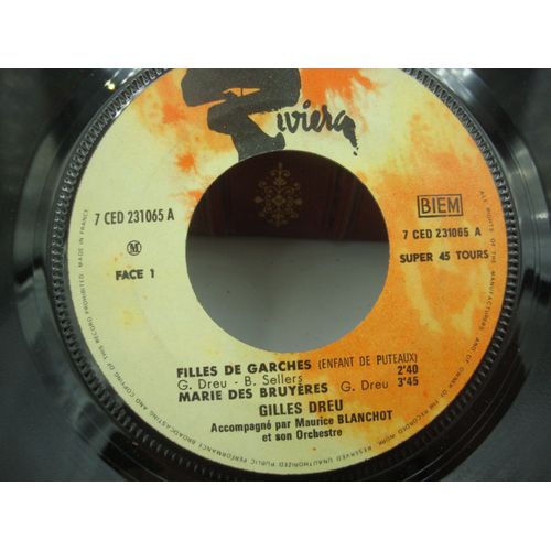 Gilles Dreu Filles De Garches/Marie Des Bruyères/Hyacinthe Ep 1965 Riviera