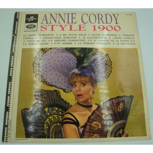 Annie Cordy Style 1900 Lp Columbia - La Môme Pétrolette/Notre Parisienne