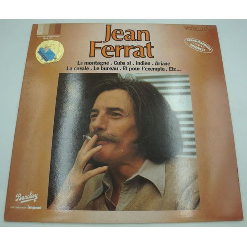Jean Ferrat Volume 2 La Montagne/Cuba Si/Indien/La Cavale Lp 1980 Barclay