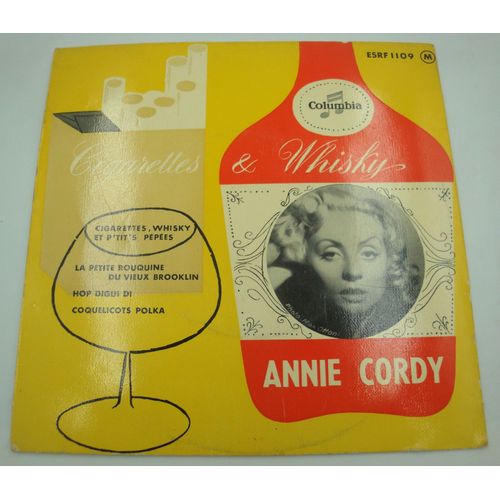 Annie Cordy Cigarettes Et Whisky/La Petite Rouquine Du Vieux Brooklyn Ep 1957 Columbia