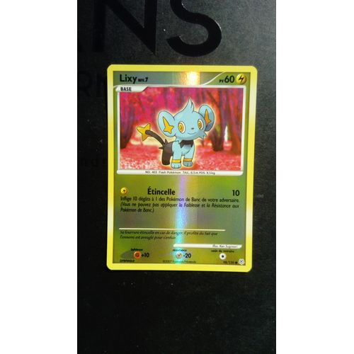 Carte Pokemon Reverse Lixy 98/ 130 Diamant Et Perle