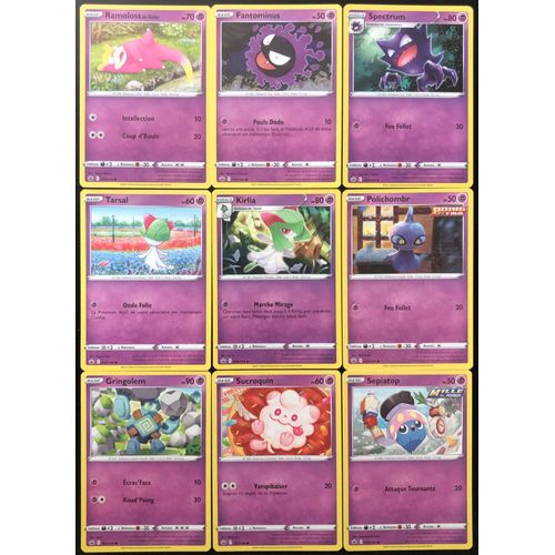 Règne De Glace - Lot De 9 Cartes Type Psy