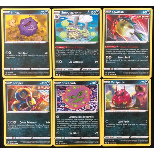 Règne De Glace - Lot De 6 Cartes Type Obscurité