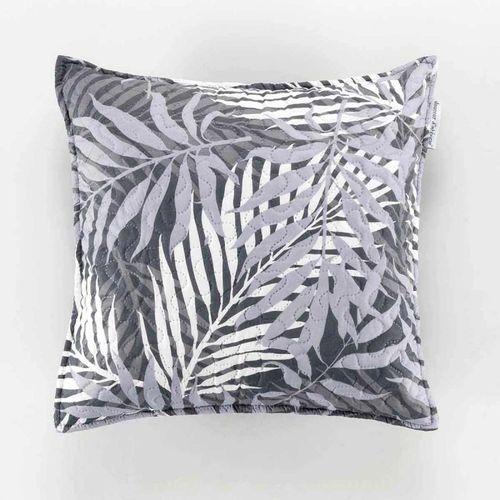 Housse De Coussin À Motifs "Hazel" 60x60cm Gris