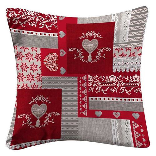 Housse De Coussin "Sweet Heart" 60x60cm Gris