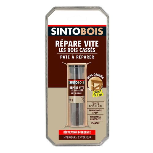 Pâte epoxy spécial bois Sinoto bois clair 35gr