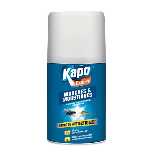 Aérosol mouches/moustiques recharge 250ml Kapo Expert