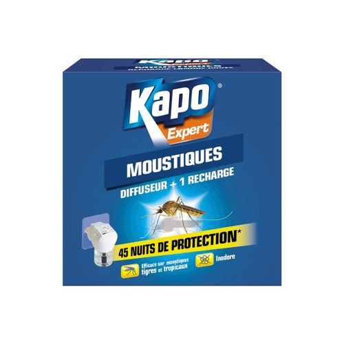 Diffuseur anti-moustiques liquide + 1 recharge Kapo Expert