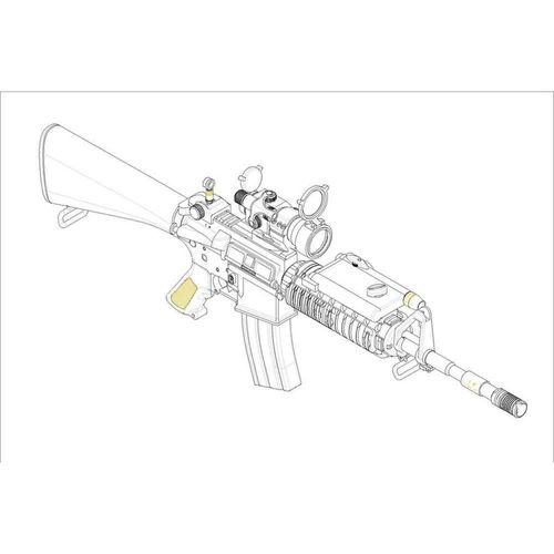 Accessoire Militaire : Arme Sr16 Famille Ar15/M16/M4-Trumpeter
