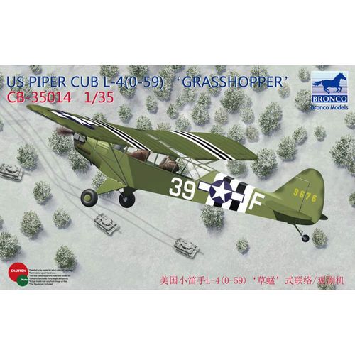 Maquette Avion : Piper Cub L4-Bronco Models