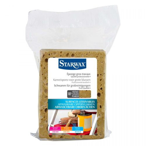 Eponge gros travaux Starwax brune