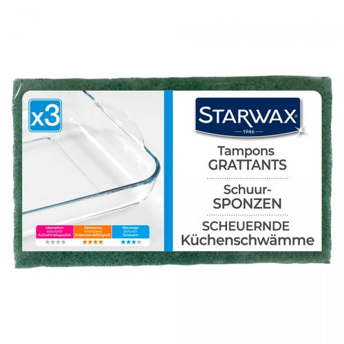 Lot de 3 tampons grattants Starwax