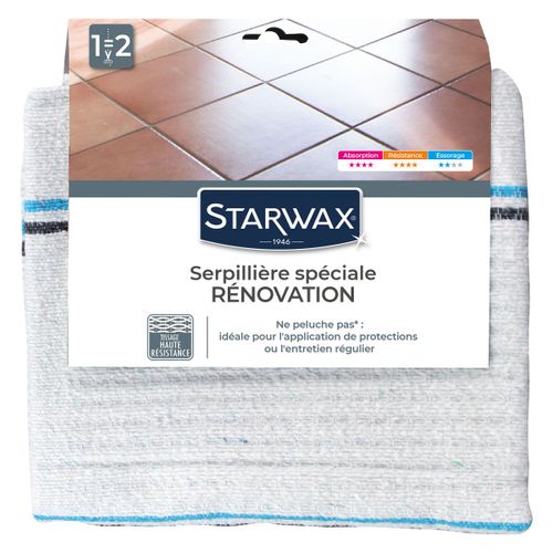 Serpillière gauffrée extra-blanche double 50x100cm