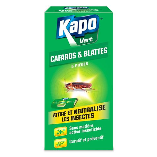 Pièges à cafards et blattes Kapo vert (x 5)