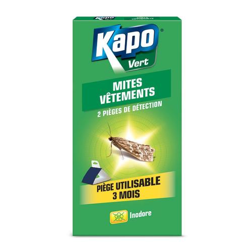 Pièges à mites pour vêtement Kapo vert (x 2)