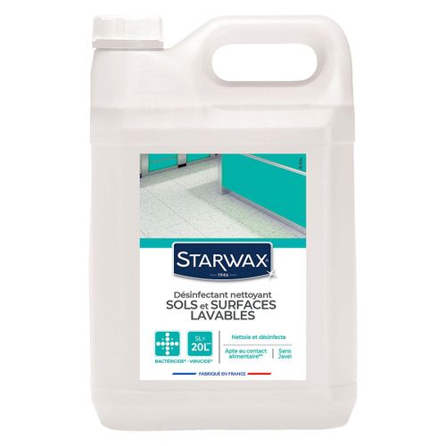 Désinfectant nettoyant sols et surfaces lavables 5L bidon