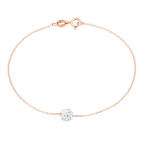 Bracelet En Argent 925/1000 Et Crystal