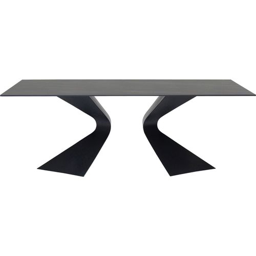 Table Gloria 200x100cm Grès Noir Kare Design