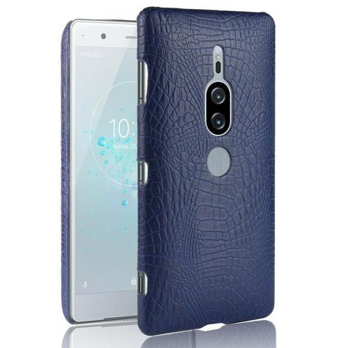 Classique Élégant Étui Pour Sony Xperia Xz2 Premium Compatibilité Mode Classique D'alligator Housse De Protection Anti Éraflure - Bleu
