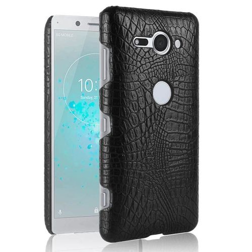 Classique Élégant Étui Pour Sony Xperia Xz2 Premium Compatibilité Anti Éraflure Housse De Protection Mode Classique D'alligator - Noir