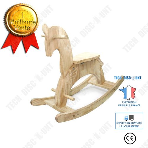 Td® Jeu De Cheval À Bascule Jouets Structure Robuste Faite À La Main Pour Enfants Installation Simple De Meubles Pour Bébé