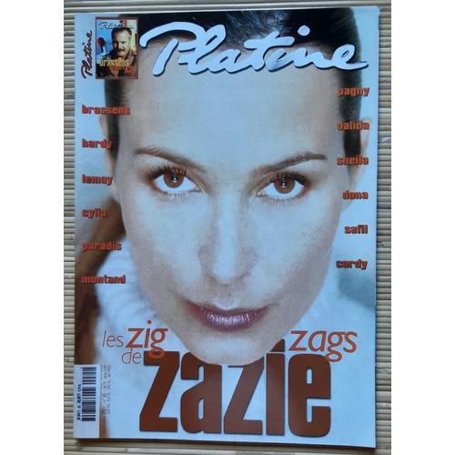 Platine Magazine N°85 Novembre 2001 - Zazie  ( Annie Cordy- Alice Dona- Dalida)