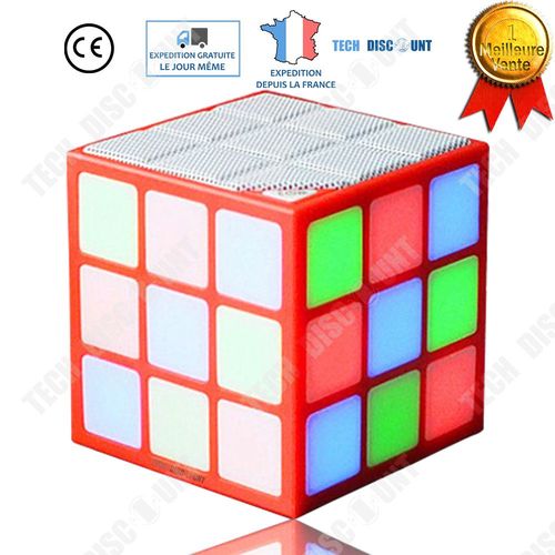 Haut-parleur rubik cube enceinte Bluetooth portable waterproof Sans Fil puissance mains libres musique téléphone appareil original