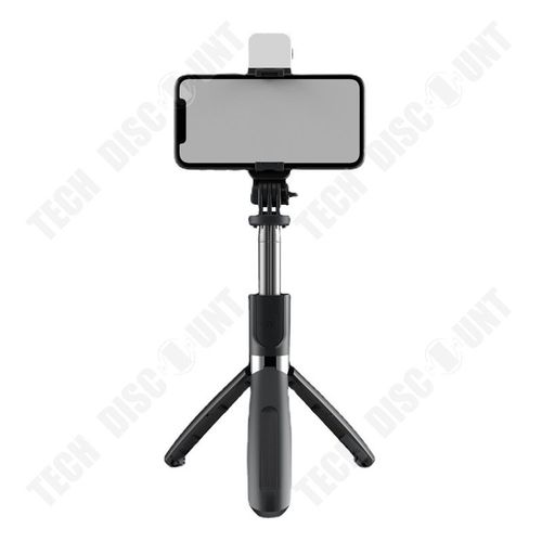 Perche À Selfie, Artefact Selfie Multifonction Pour Téléphone Portable, Télécommande Bluetooth, Lumière De Remplissage Pour Trépied