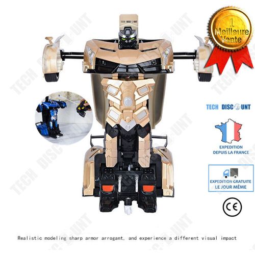 Voiture Robot Télécommandé Transformable Robocop Contruction Jouet Télécommande Guide Kit Project Smart Roues Miniature Enfant