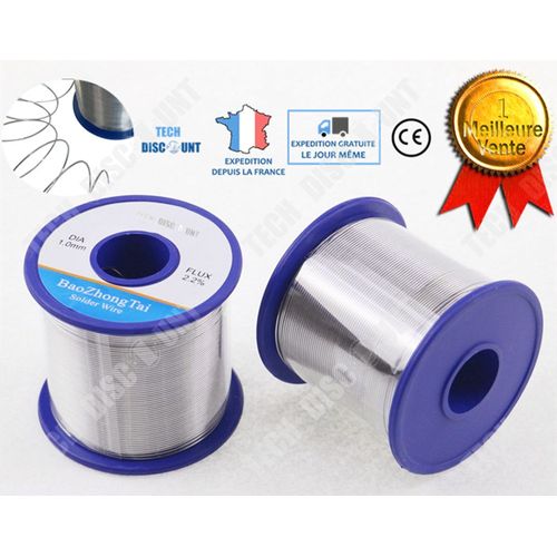 Fil de soudure étain plomb électrique à souder solide convient pour ordinateurs téléphones bobine haute résistance pratique solide