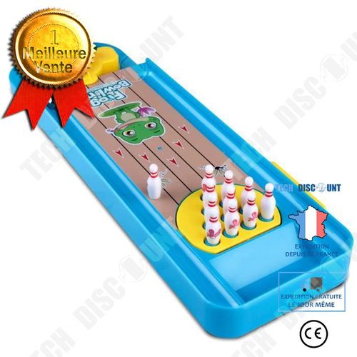 Jeu De Mini Bowling/Jeux De Société Enfants/10 Pièce Bowling+2 Pièces Billes/ Kit De Jeu Interactif Grenouille Éducatif Lanceur